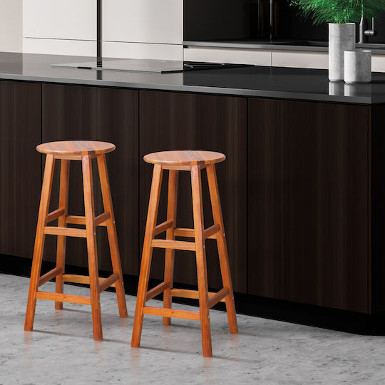 Stool for Bar Outdoor Brown 34x34x76cm