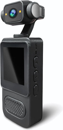 ROZA TC56 Action Camera Full HD (1080p) 360° Capture with Screen Black