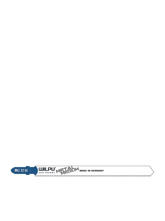 Lama Bi-metal Mg 32 Pentru Fierăstrău Vertical Metale Feroase și Neferoase 2 Bucăți Dim 132 X 9.8 X 1.0 Mm