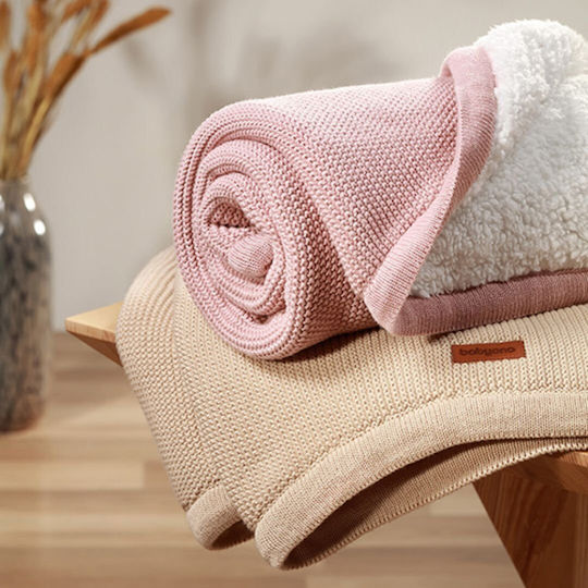 Babyono Blanket Nursery Swaddling Blankets Cotton Pink 75x100cm