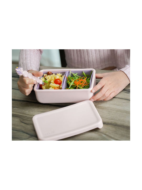 Melii Cutie pentru Mâncare Plastic Roz 700ml 1buc