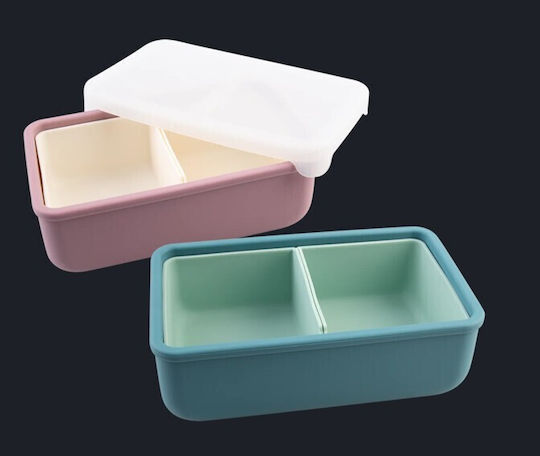 Melii Silicone Multicolour Lunch Box With Compartments 700ml