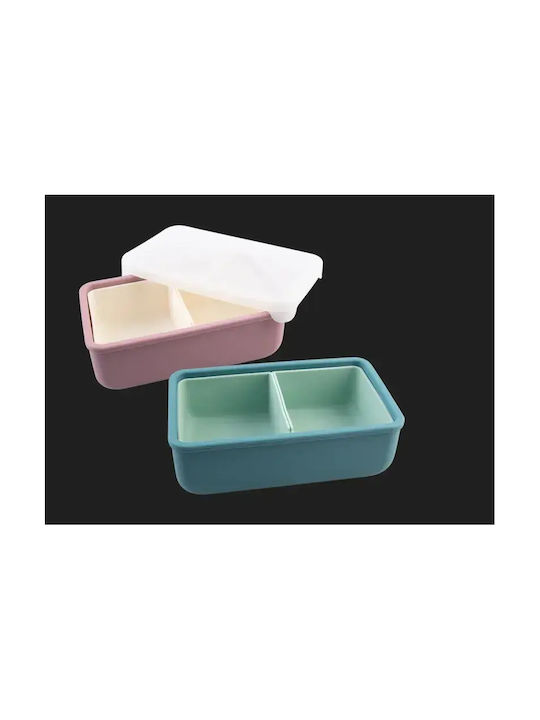 Melii Lunchbox Silikon Mehrfarbig Geeignet für die Mikrowelle 700ml 1Stück