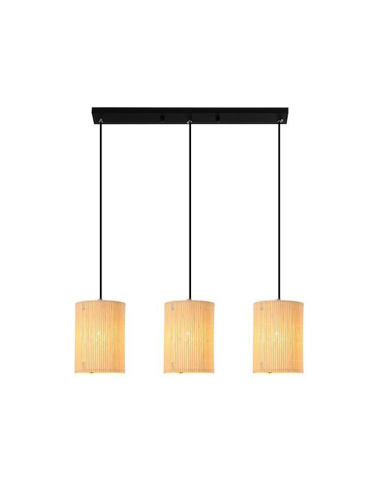 Agora Lighting Регулируема Висящо Осветително Тяло Черен Бохо с Цокъл E27