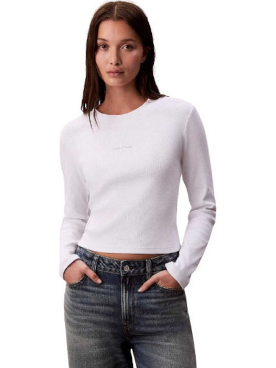 Women's Blouse Cotton Long Sleeve White