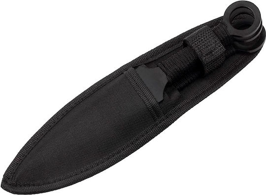 Cuțit de Aruncat Negru în Toc Set 3buc