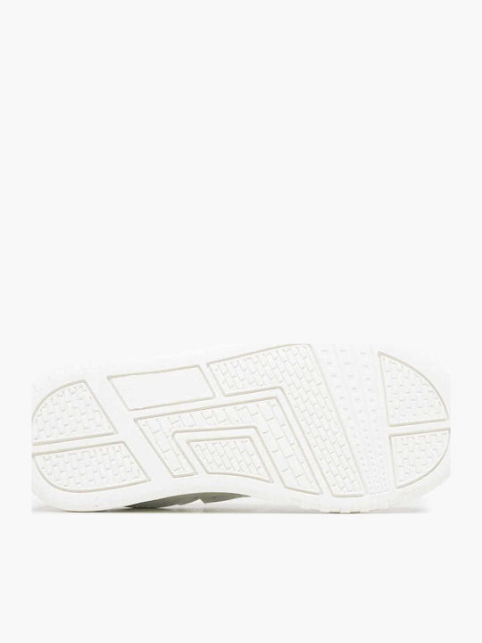 Kids Sneakers with Hoop & Loop Closure White