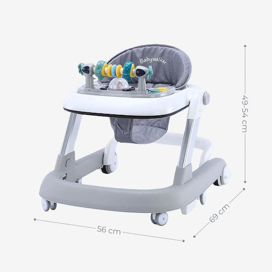 Baby Walker with Music for 6+ Months Blue