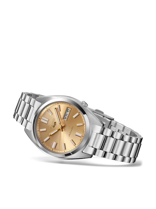 Snxs Series Men's Watch 37.4mm Automatic with Silver Metal Bracelet