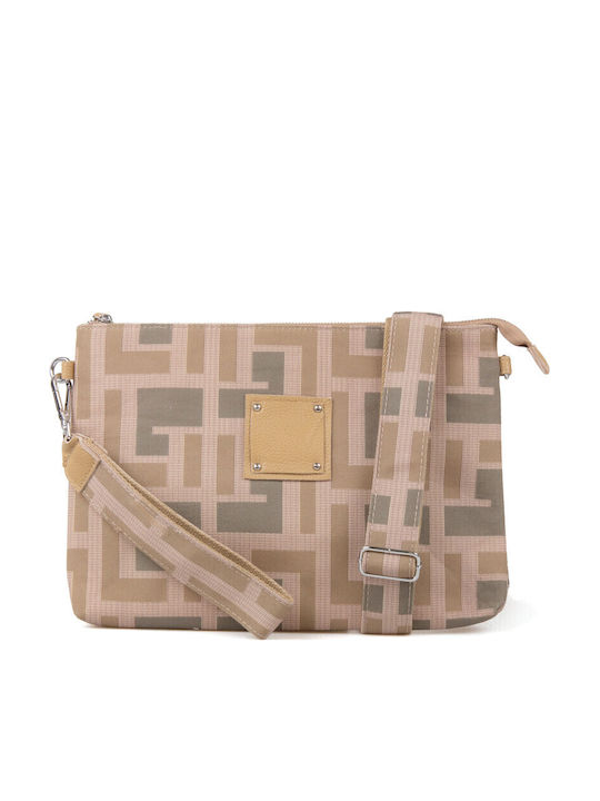 Damentasche Schultertasche Taupe