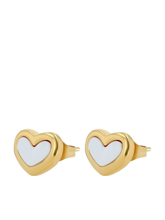 Akzent Earrings made of Steel Gold Plated