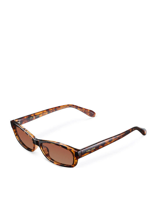 Meller Tingo Unisex Sunglasses With Brown Tartaruga Horn-Rimmed Frame And Brown Lenses AMR-TIGGBROWN
