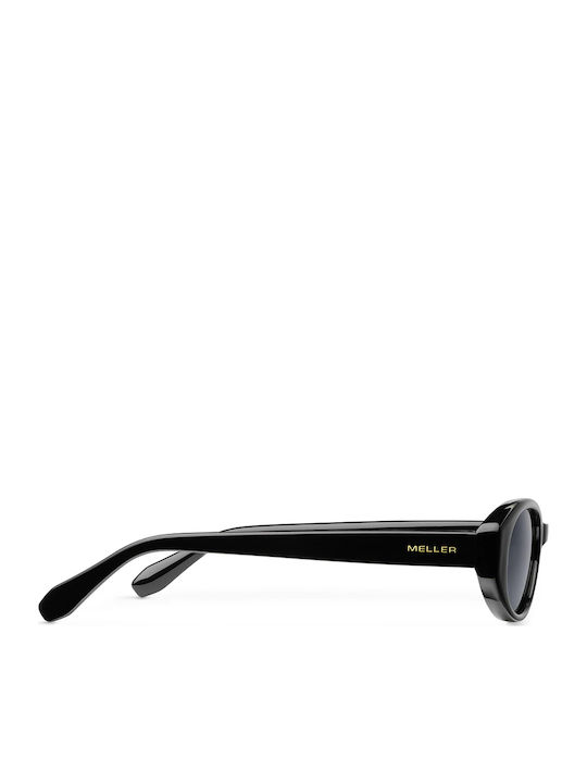 Meller All Women's Sunglasses with Black Plastic Frame and Black Lens