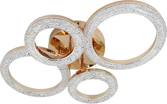 Keskor Deckenleuchte 60cm Gold mit Integrierter LED