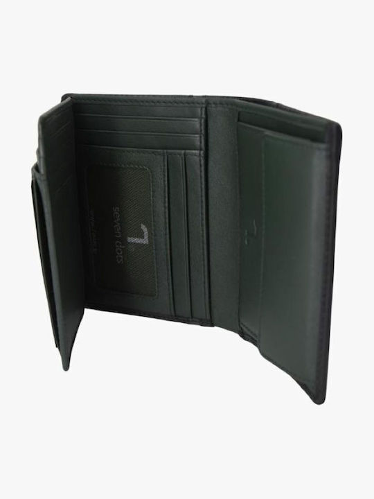 Mars Leder Herrenbrieftasche Schwarz