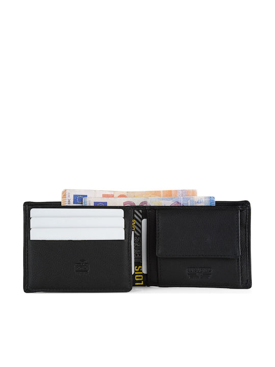 Δερμάτινο Ανδρικό Πορτοφόλι με RFID Μαύρο