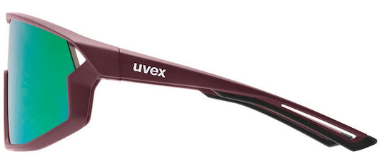 Uvex Cycling Glasses with Pink Frame and Multicolour Lenses