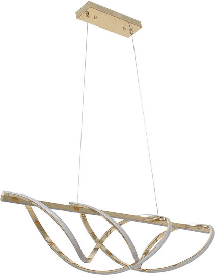 Keskor Pendant Light Gold 100x23x23cm