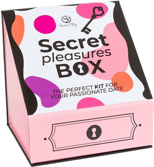 Secret Play Pleasures Box Couples Dice + Vibrating Bullet + Feather Pen