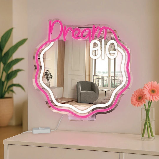 Legami Milano Makeup Mirror Wall with Light 30x29cm