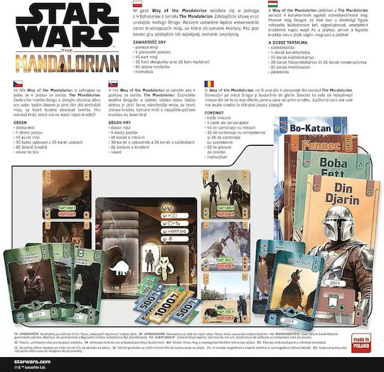 Joc de Societate Star Wars The Mandalorian Path pentru 2-4 Jucători 10+ Ani (EN) Trefl