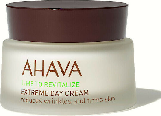 Ahava Time to Revitalize Дневен Крем За Лице За Хидратация и Против Стареене с Хиалуронова Киселина и Пептиди 50ml