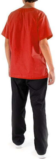 DS Wear Unisex Red Pants & Blouse Set