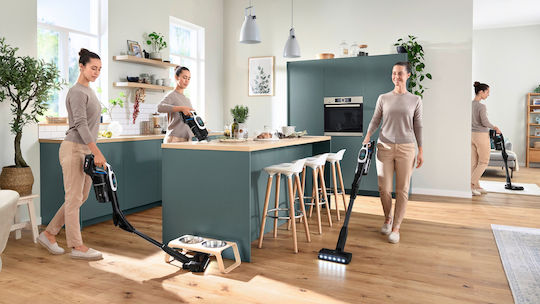 Bosch Unlimited 10 Επαναφορτιζόμενη Σκούπα 2 σε 1 Stick & Χειρός 18V Λευκή