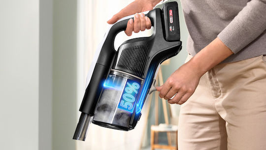 Bosch Unlimited 10 Επαναφορτιζόμενη Σκούπα 2 σε 1 Stick & Χειρός 18V Λευκή