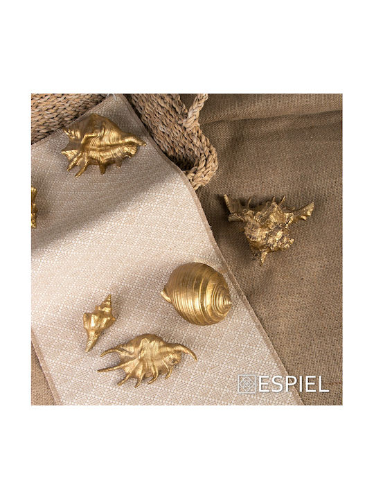 Tischdekoration Muscheln Polyresin Gold Espiel 15x7,5x4,5cm Mt2721k2 Set 2 Stücke Material Polyresin Gold