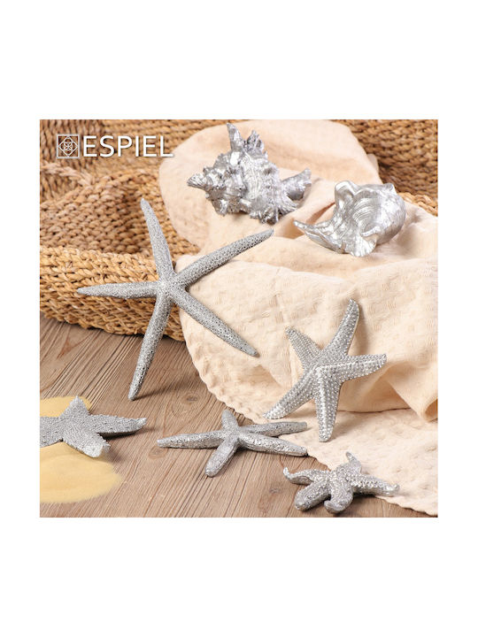 Tischdekoration Muscheln Polyresin Silber Espiel 15x7,5x4,5cm Mt2722k2 Set 2 Stücke Material Polyresin Silber