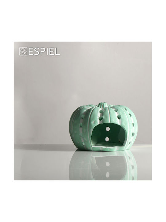 Espiel Kürbis Grün 17x17x11cm Tischdekoration 2 Stücke