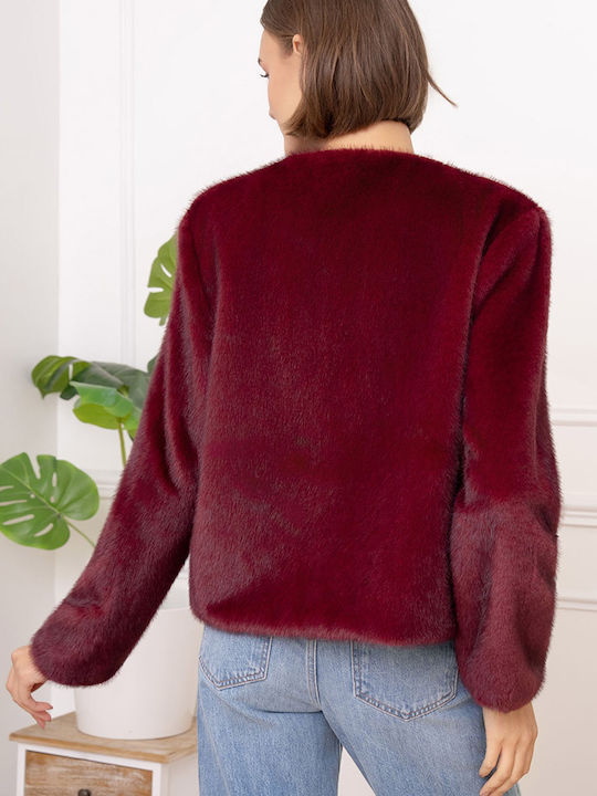 Cuca Blazer pentru femei Sacou Bordeaux