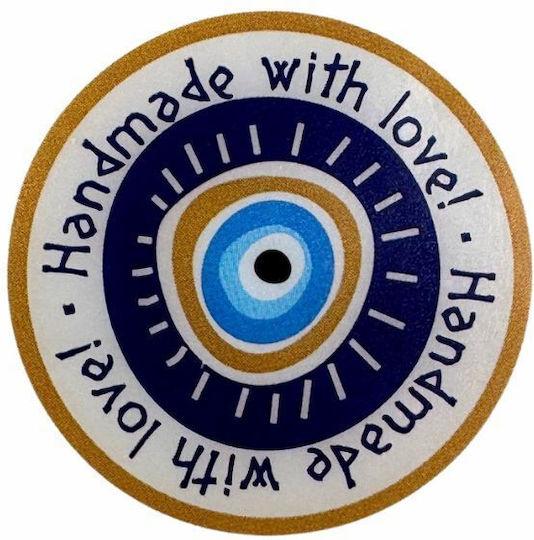Hand Made Love Gift Sticker 4cm Round 100 Pieces