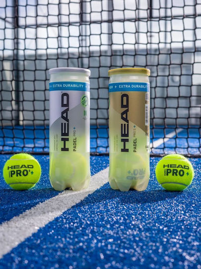 Μπαλακια Head Padel Pro S+ Κιτρινα 3 Τμχ