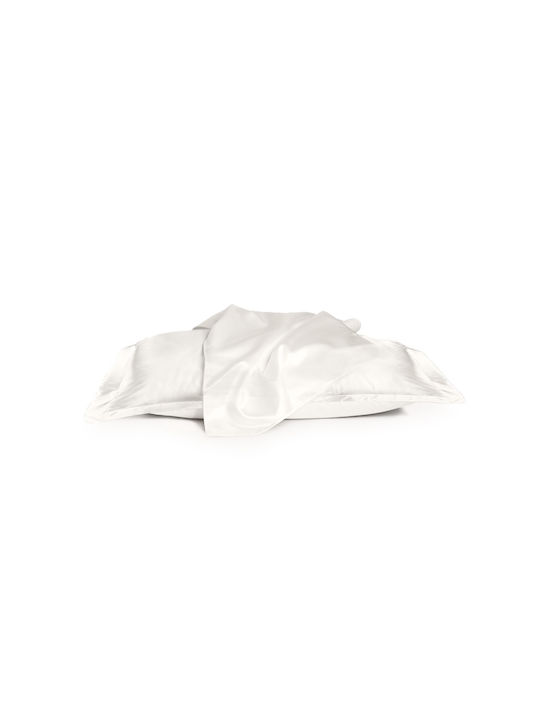 Valeria Home Μαξιλαροθήκη Λευκή 50x60εκ.