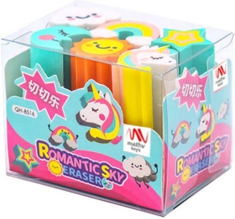 QiHao Eraser Set for Pencil and Pen (Μiscellaneous colours) 1pcs