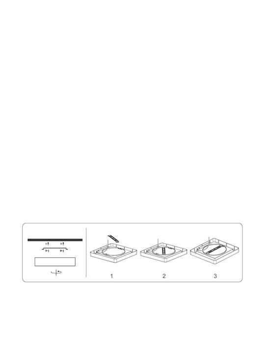 Platz Vertieft LED Panel 24W mit Kaltweiß Licht 6500K