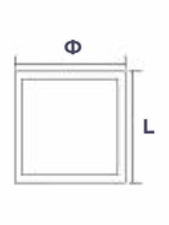 Wellmax Rectangular Outdoor LED Panel 40W with Cool White Light 6500K 120x120cm