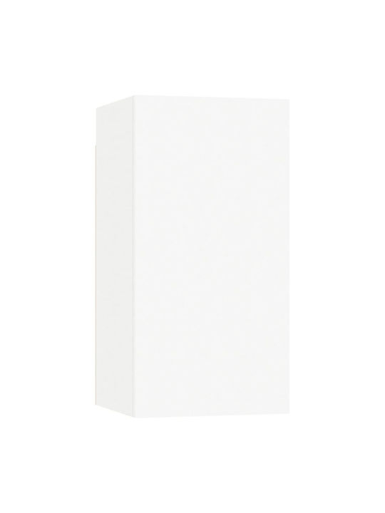 Wall Living Room Cabinet made of Particle Board White 60x30x30cm