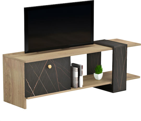 Henriette Schwarzer Marmor M120xT25xH37cm TV-Ständer