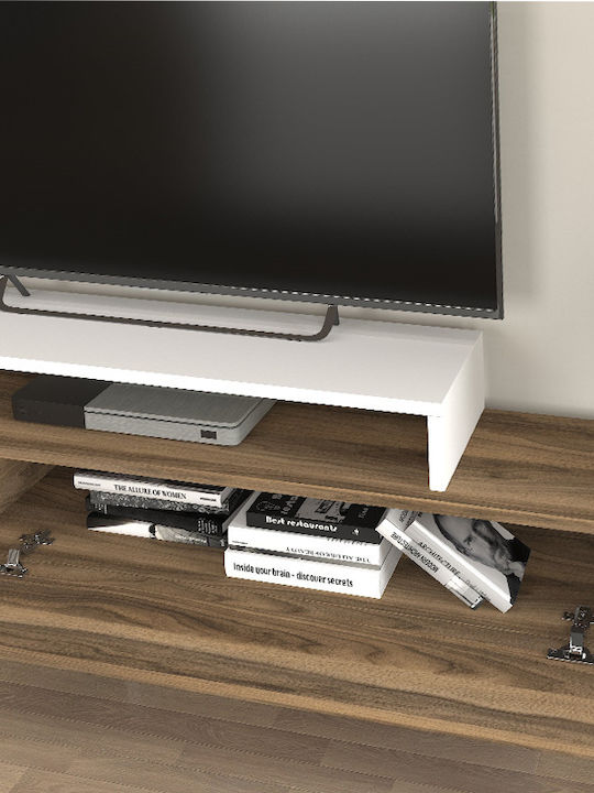 TV Stand Nirvana Walnut - White L180xD31.3xH41.7cm