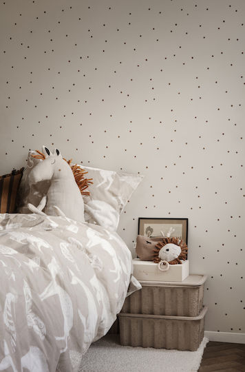 Ferm Living Χάρτινο Κουτί Αποθήκευσης με Καπάκι Καφέ 40x30x15cm 2τμχ