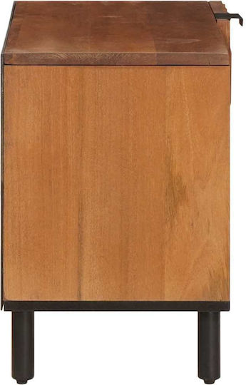 TV Stand Brown Acacia Finish M80xD31.5xH46cm