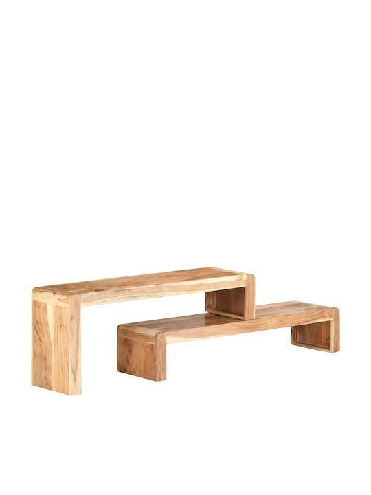 TV Stand Made of Solid Acacia Wood L120xD30xH23cm