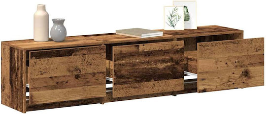 TV-Ständer mit LED-Beleuchtung Alt Holz M162xT34xH40cm