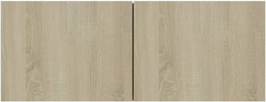 Wall Living Room Cabinet made of Particle Board Sonoma 80x30x30cm