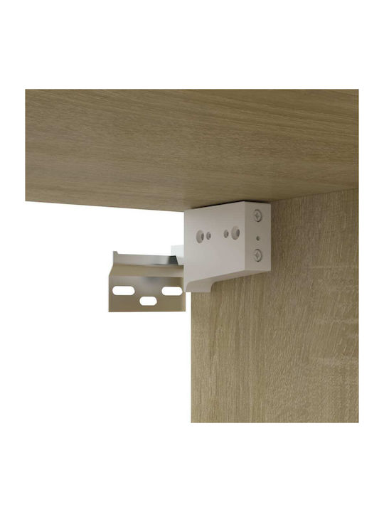 Wand Wohnzimmer Schrank aus Spanplatte Sonoma 80x30x30cm