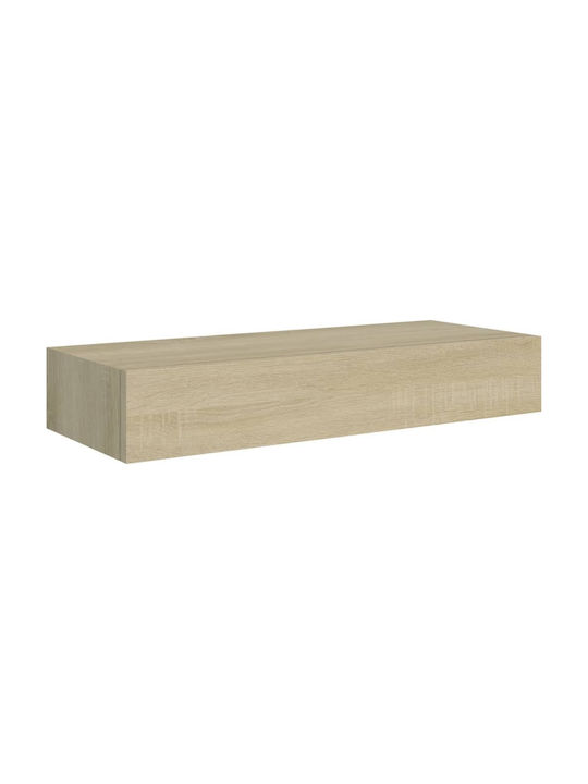 Ράφια Τοίχου Δρυς 2τμχ (2τμχ) 60x23.5x10εκ.