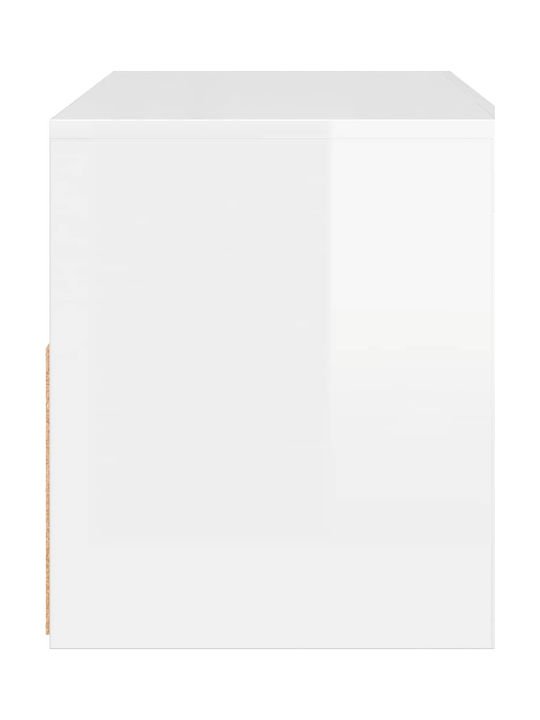 TV-Ständer mit LED-Beleuchtung Weiß M90xT35xH40cm